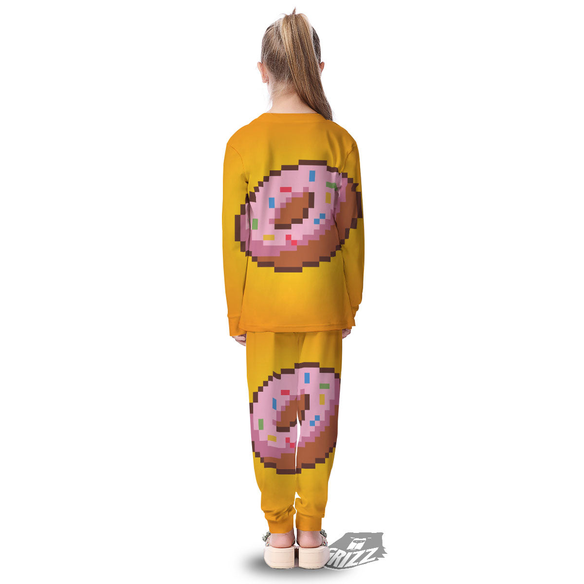 Donut 8-Bit Pixel Print Kid's Pajamas-grizzshop