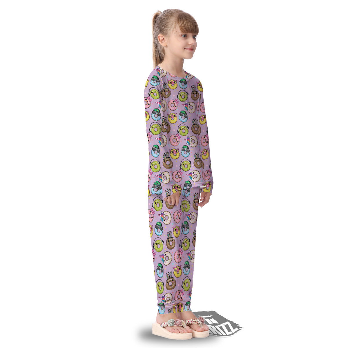 Donut Cute Print Pattern Kid's Pajamas-grizzshop