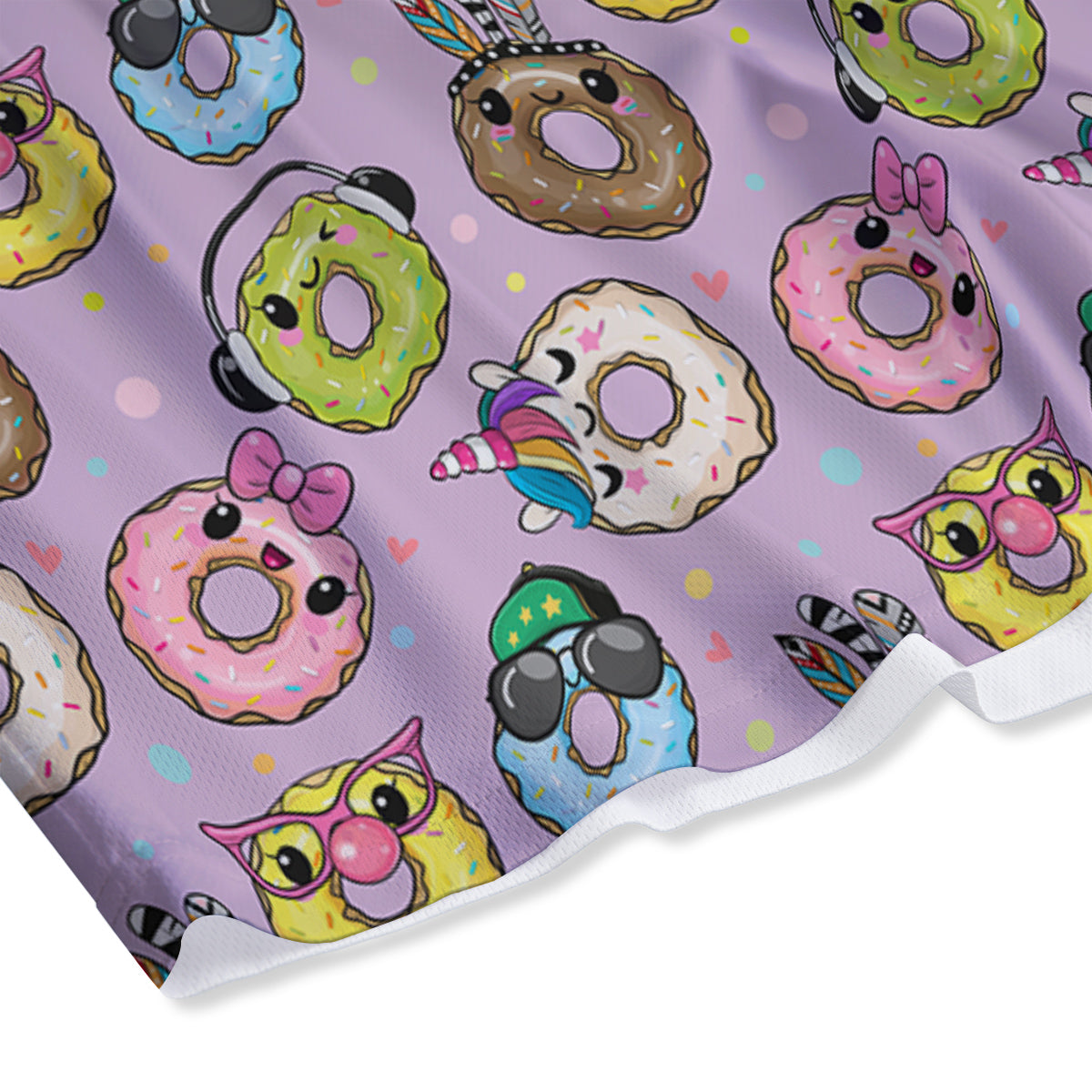 Donut Cute Print Pattern Mesh Shorts-grizzshop