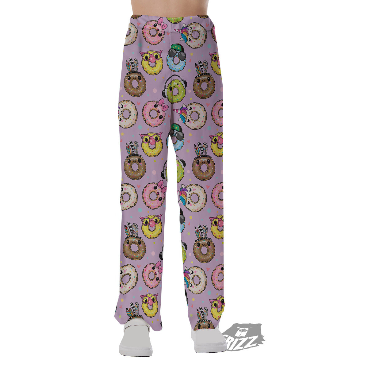 Donut Cute Print Pattern Pajama Pants-grizzshop