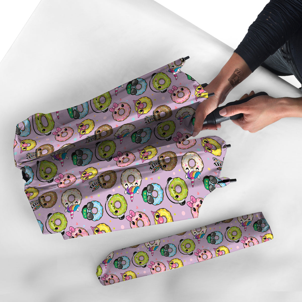 Donut Cute Print Pattern Umbrella-grizzshop