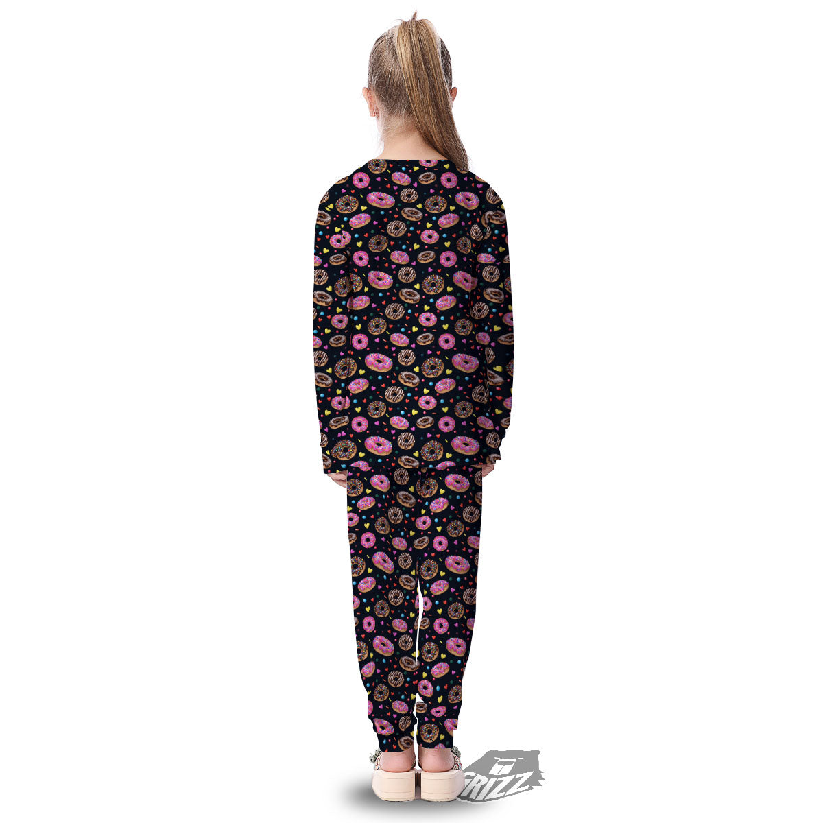Donut Glaze Print Pattern Kid's Pajamas-grizzshop