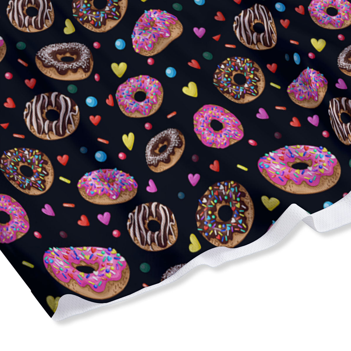 Donut Glaze Print Pattern Mesh Shorts-grizzshop