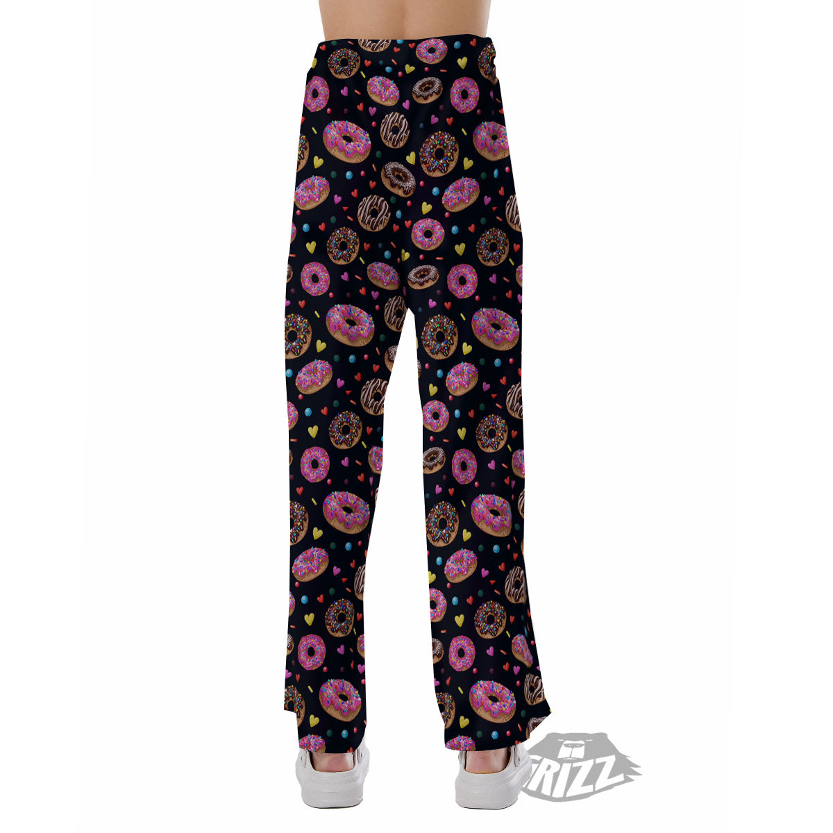 Donut Glaze Print Pattern Pajama Pants-grizzshop