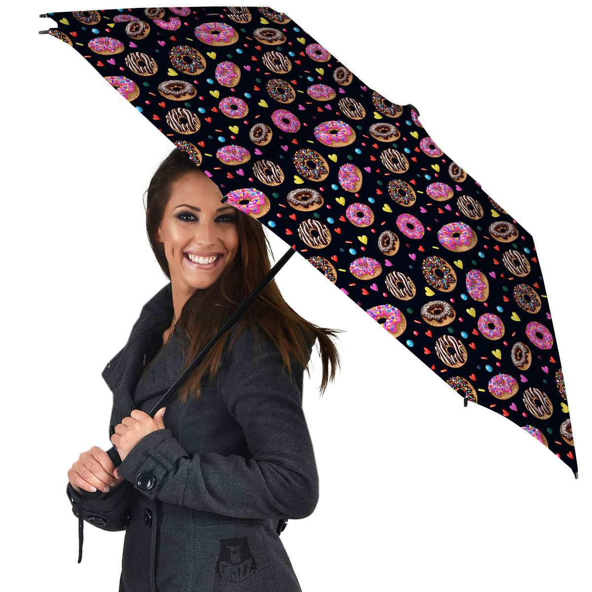 Donut Glaze Print Pattern Umbrella-grizzshop