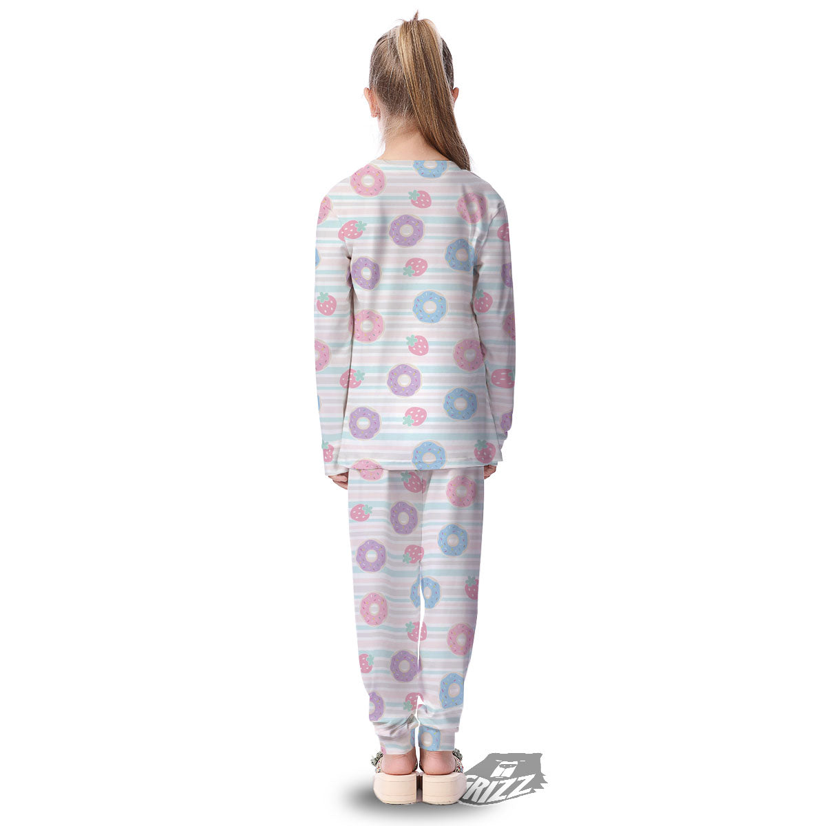 Donut Pastel Print Pattern Kid's Pajamas-grizzshop