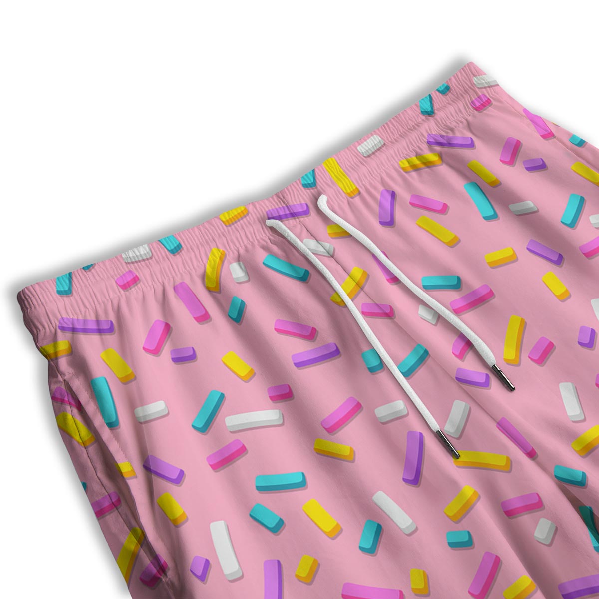 Donut Sprinkles Print Pattern Men's Athletic Shorts