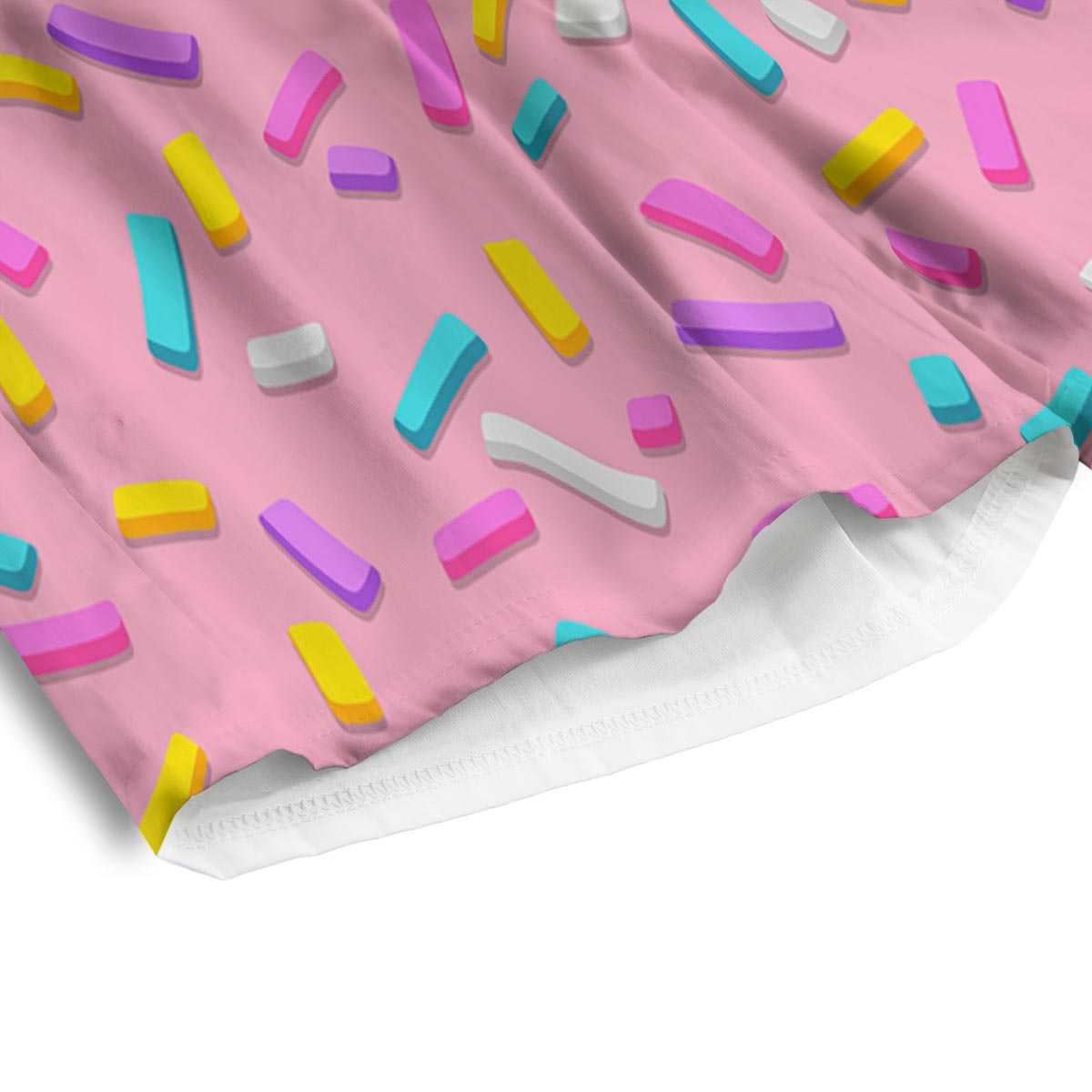 Donut Sprinkles Print Pattern Men's Athletic Shorts