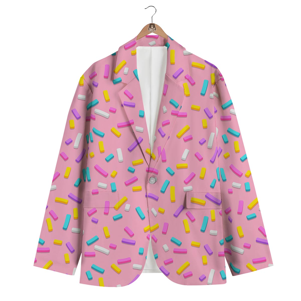 Donut Sprinkles Print Pattern Men's Blazer-grizzshop