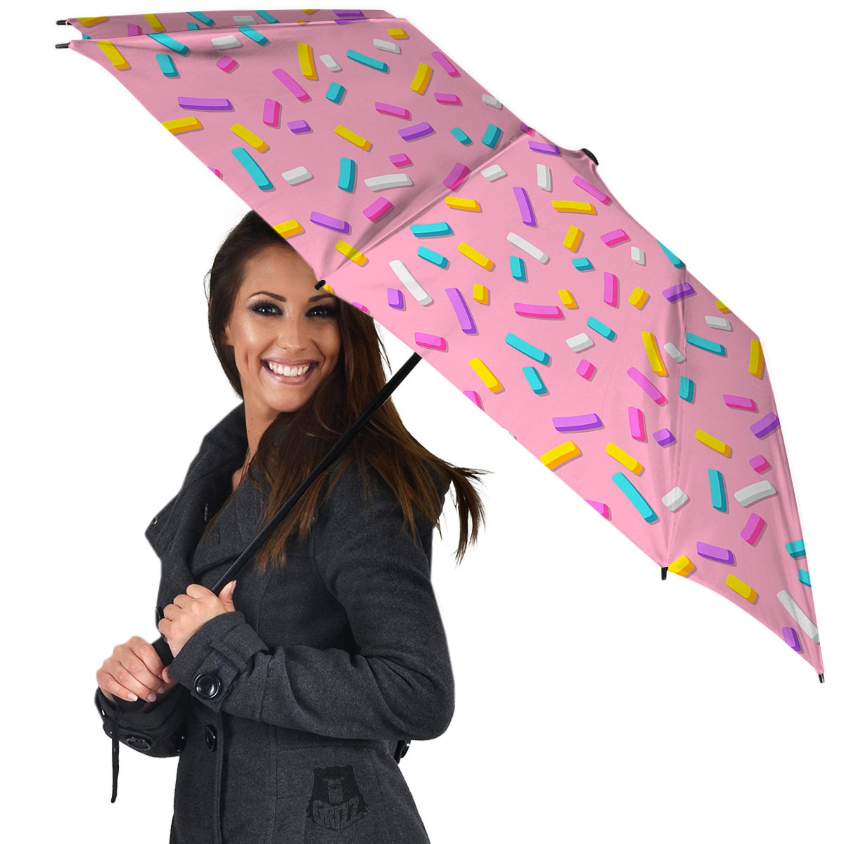 Donut Sprinkles Print Pattern Umbrella-grizzshop