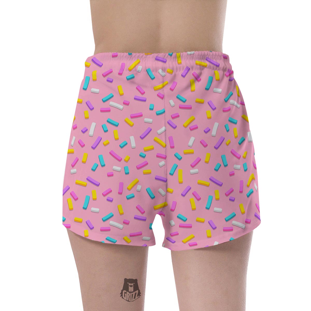Donut Sprinkles Print Pattern Women's Shorts-grizzshop