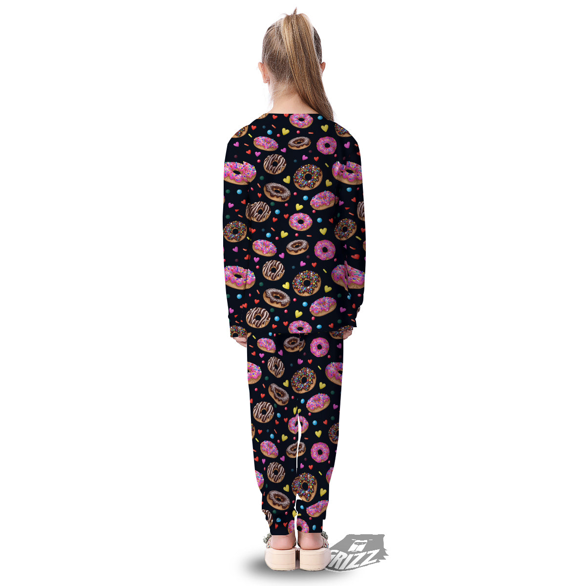 Donut Yummy Print Pattern Kid's Pajamas-grizzshop