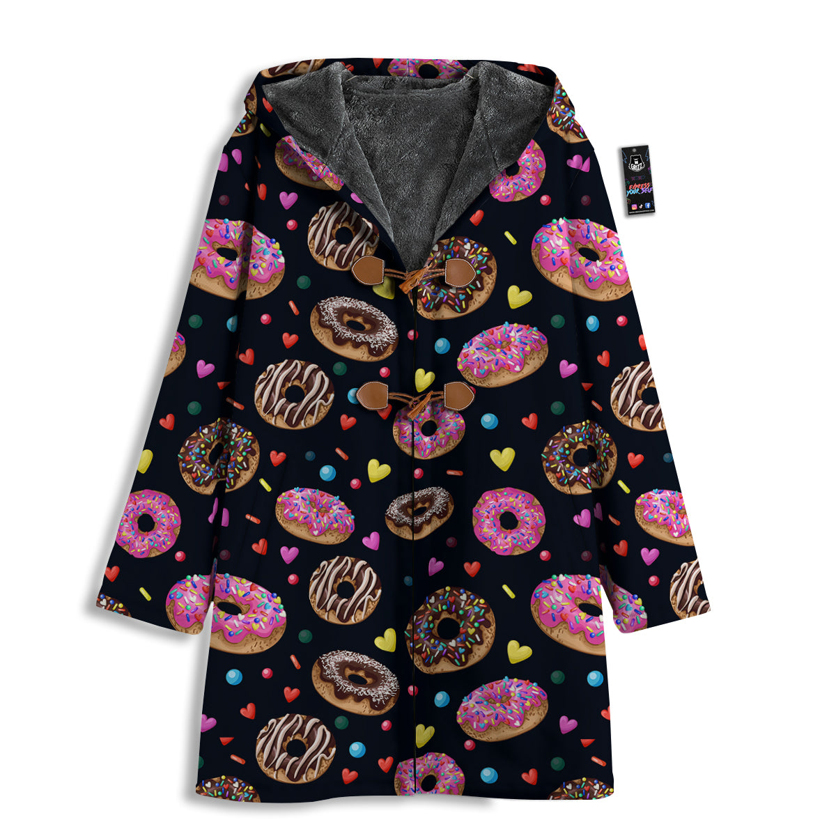 Donut Yummy Print Pattern Men's Windbreaker Jacket-grizzshop