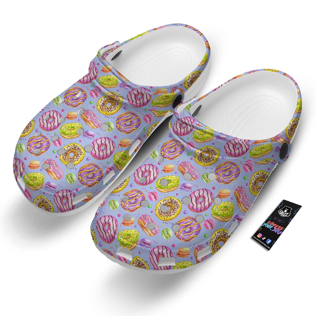 Donuts Print Pattern Clog-grizzshop