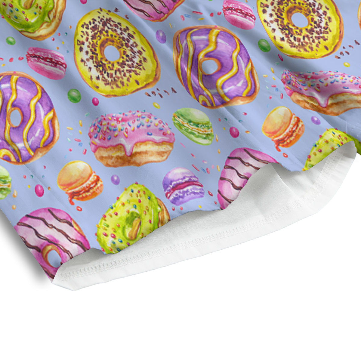 Donuts Print Pattern Men's Athletic Shorts-grizzshop