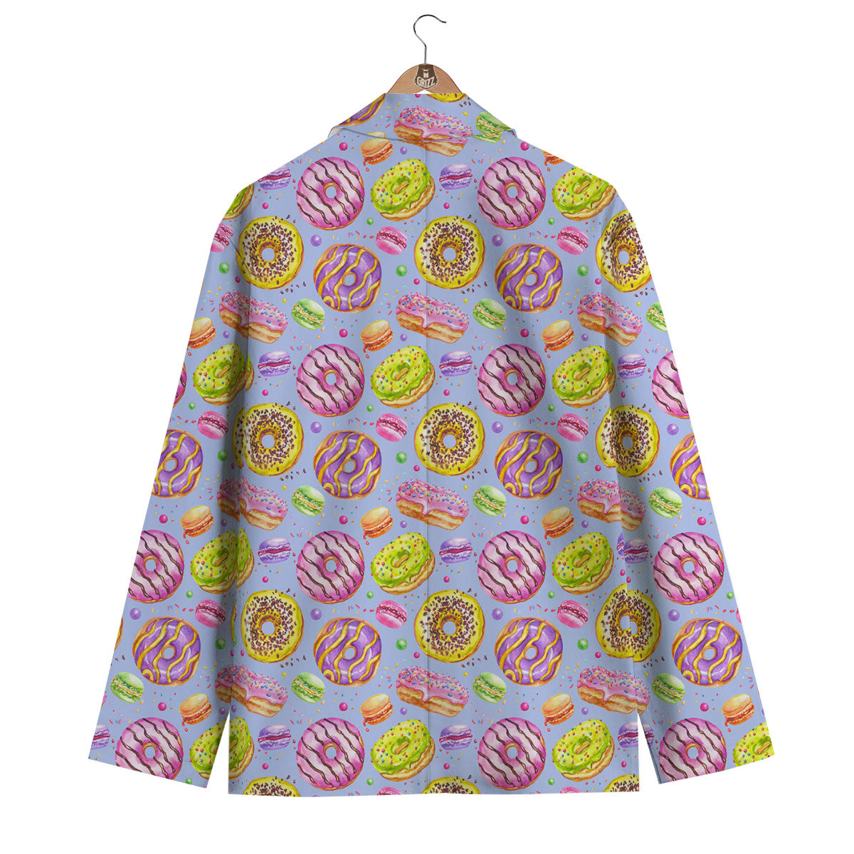 Donuts Print Pattern Men's Blazer-grizzshop