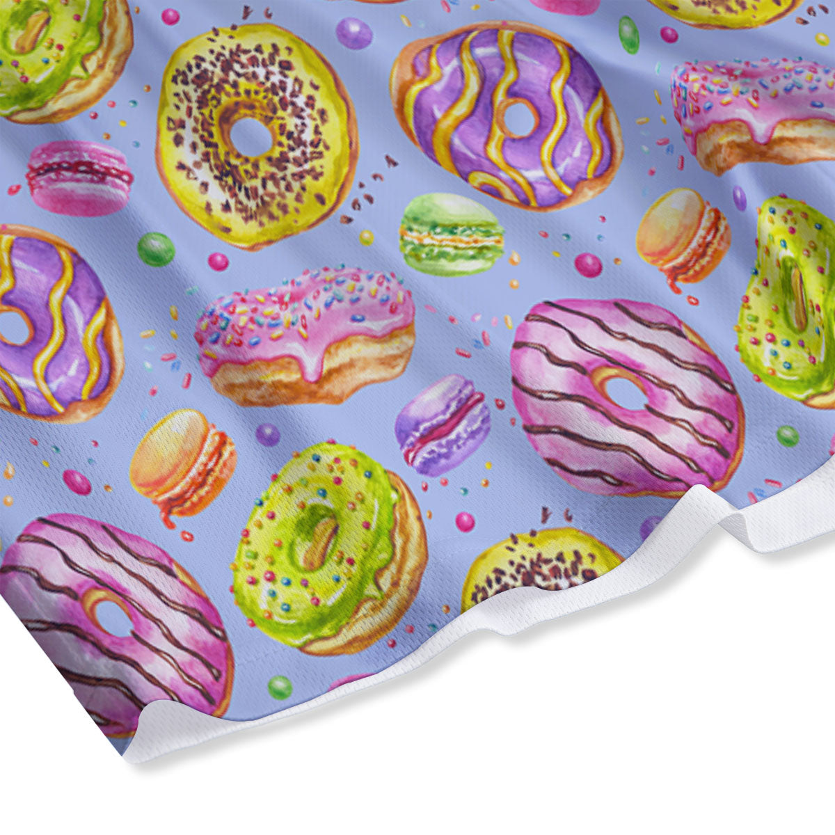 Donuts Print Pattern Mesh Shorts-grizzshop