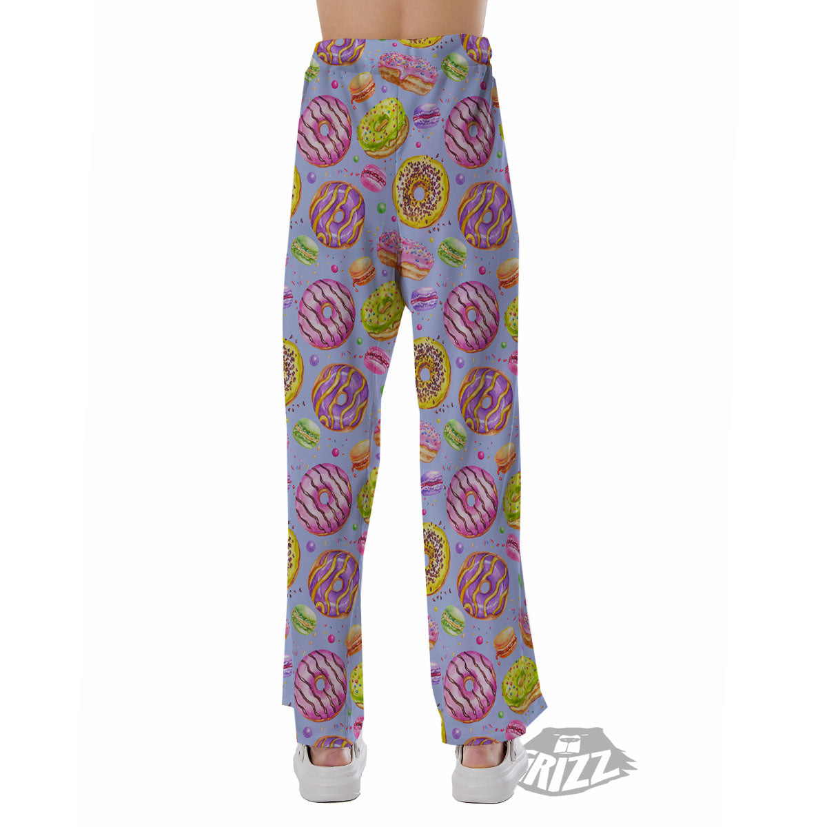 Donuts Print Pattern Pajama Pants-grizzshop