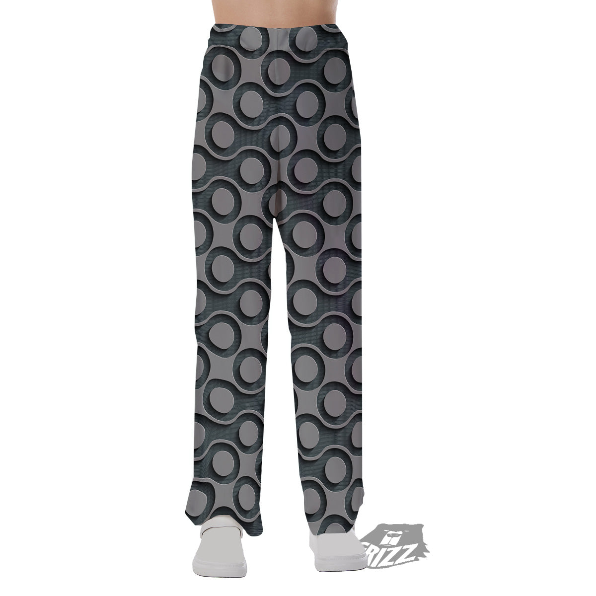 Dot 3D Geometric Print Pattern Pajama Pants-grizzshop