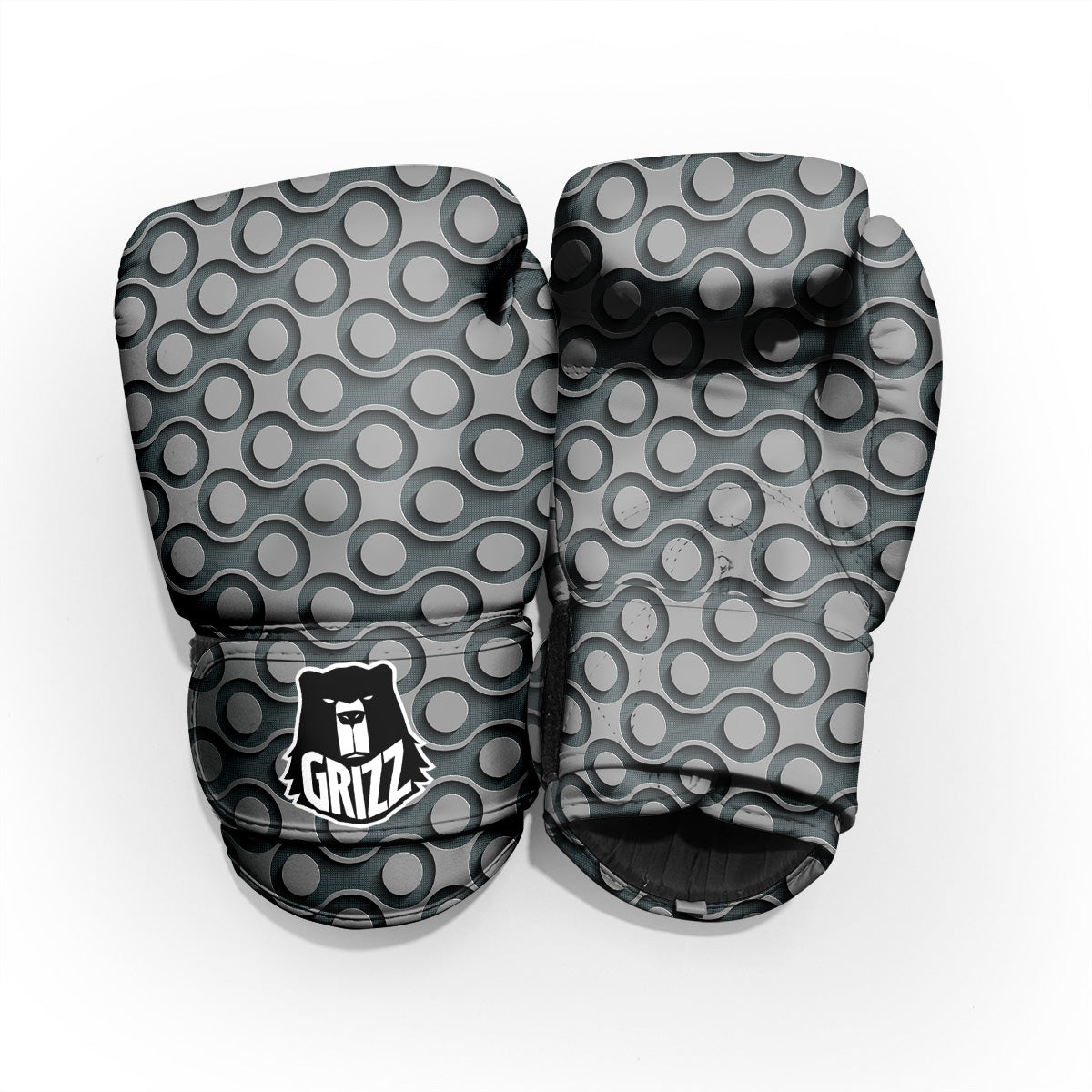 Dot 3D Geometric Print Pattern Sparring Gloves-grizzshop