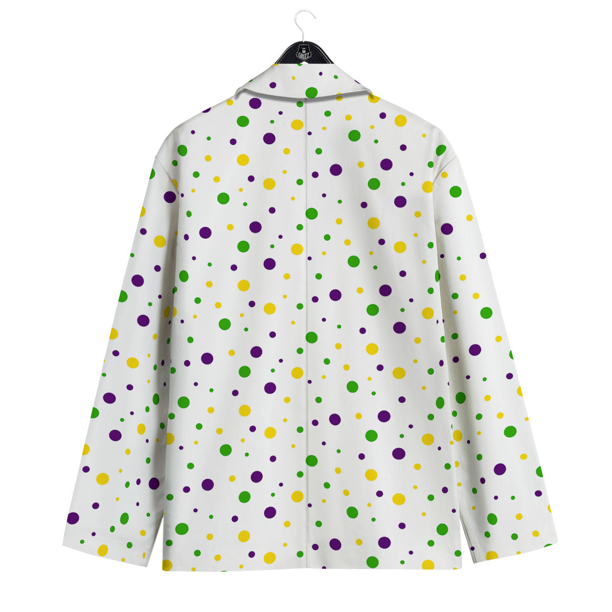 Dot Mardi Gras Print Pattern Men's Sport Coat-grizzshop