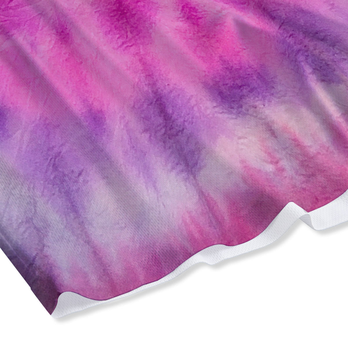 Double Pink Tie Dye Print Mesh Shorts