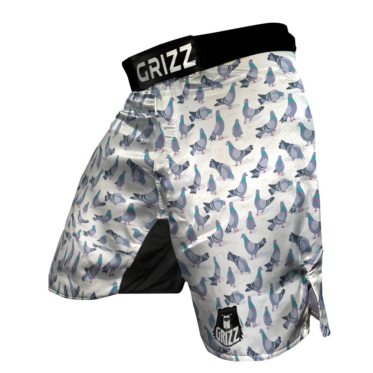 Dove Print Pattern MMA Shorts-grizzshop
