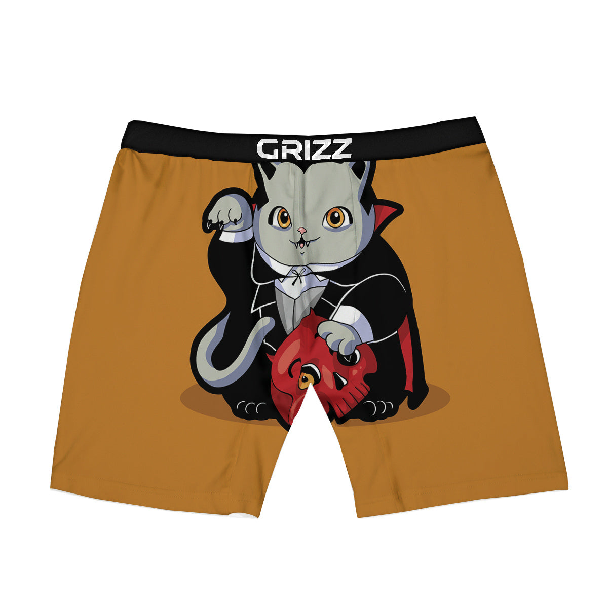 Dracula Cute Cat Print Boxer Briefs-grizzshop