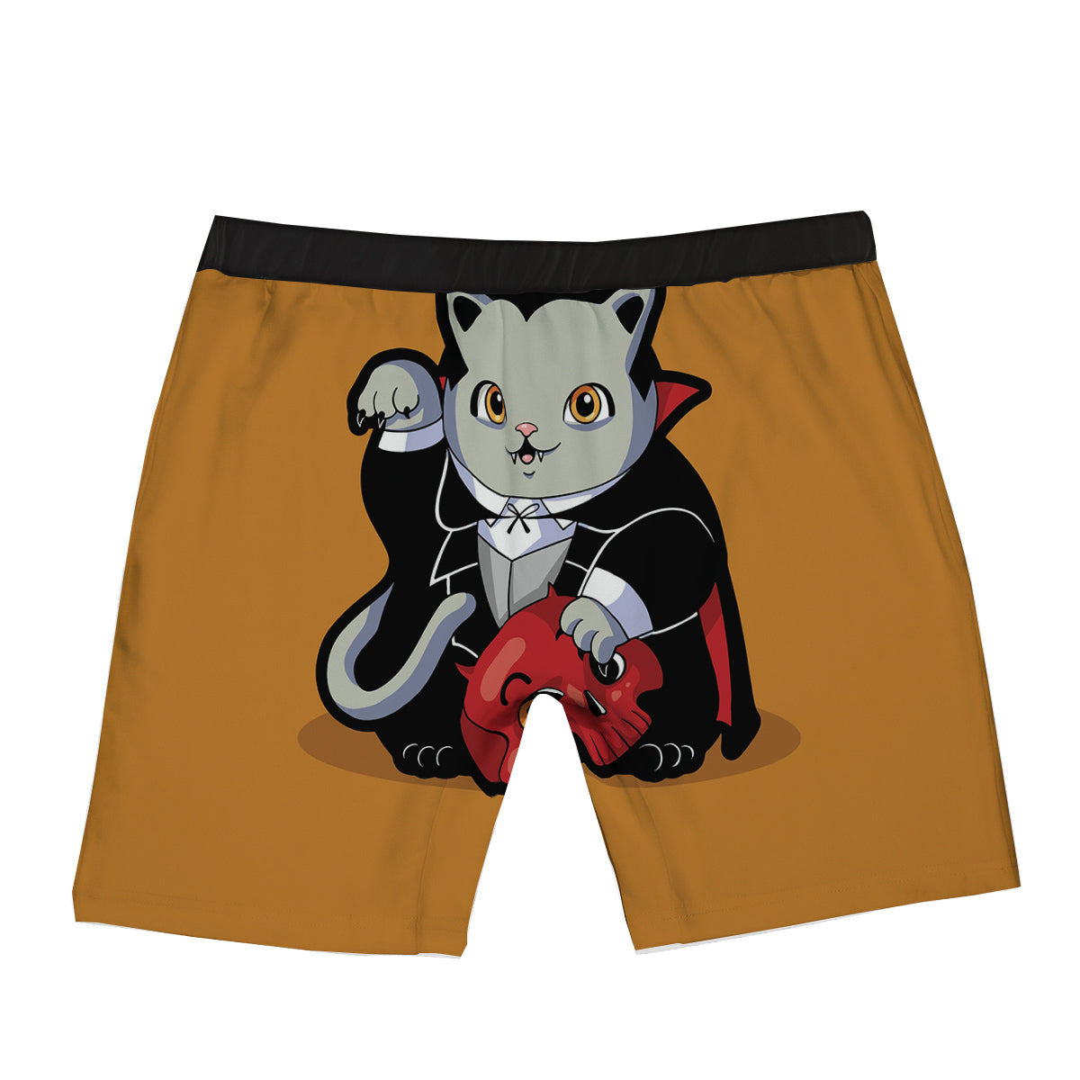 Dracula Cute Cat Print Boxer Briefs-grizzshop