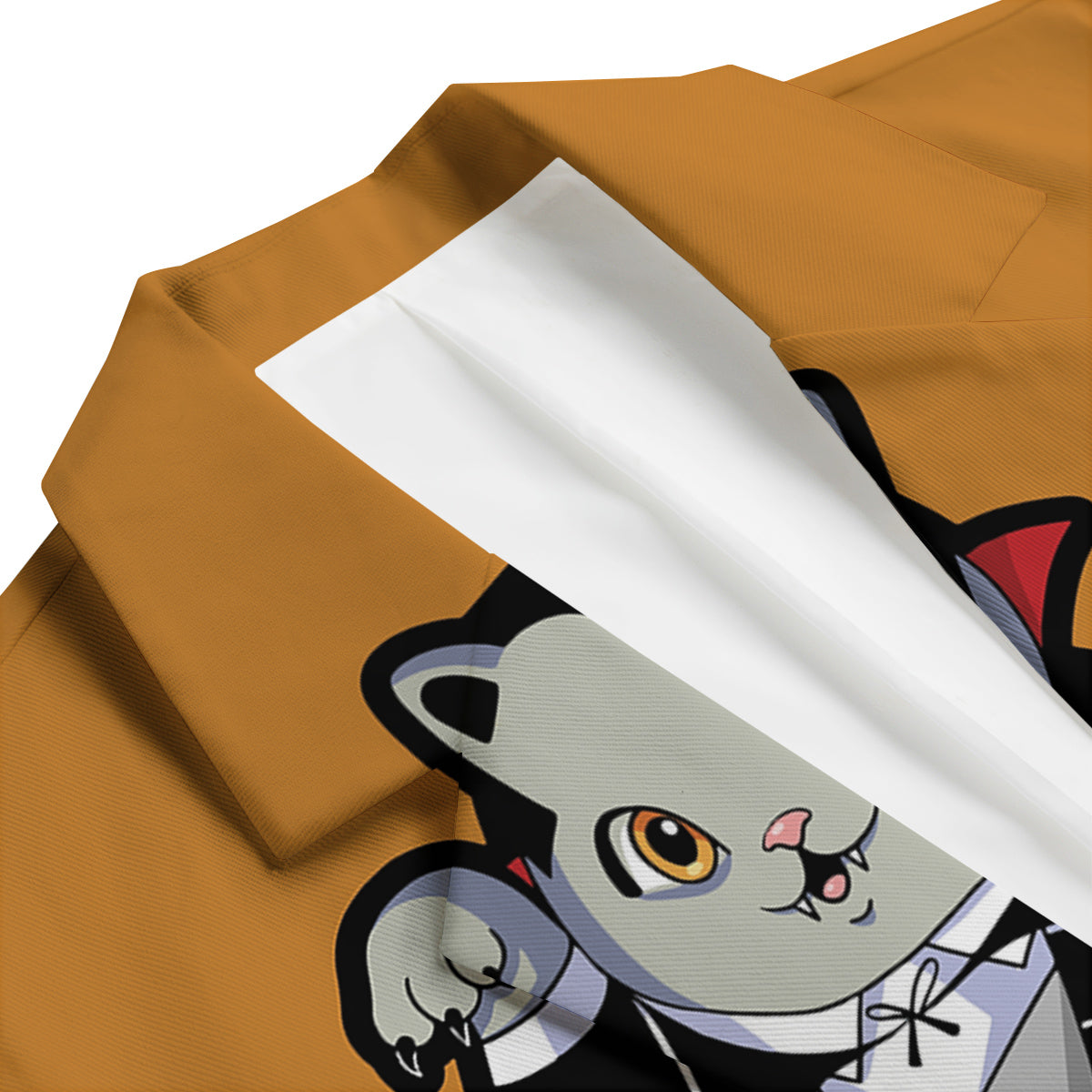 Dracula Cute Cat Print Men's Blazer-grizzshop