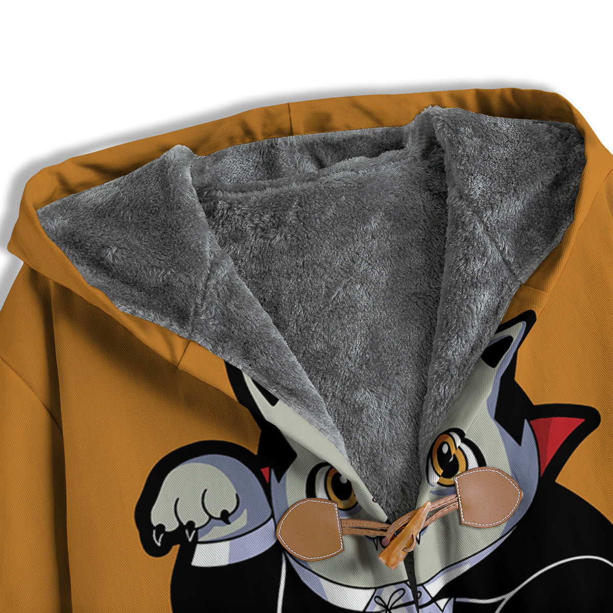 Dracula Cute Cat Print Men's Windbreaker Jacket-grizzshop