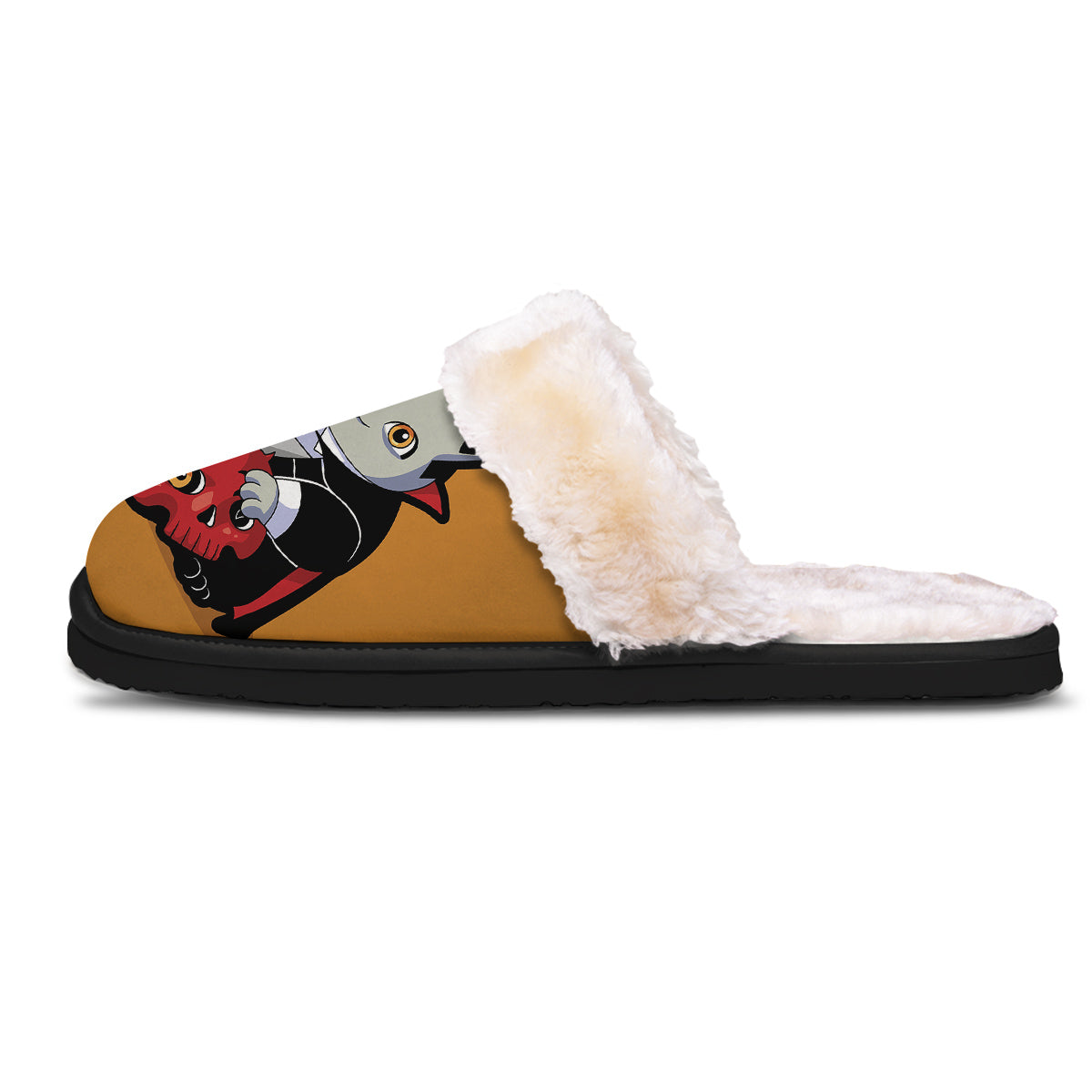 Dracula Cute Cat Print Slippers-grizzshop