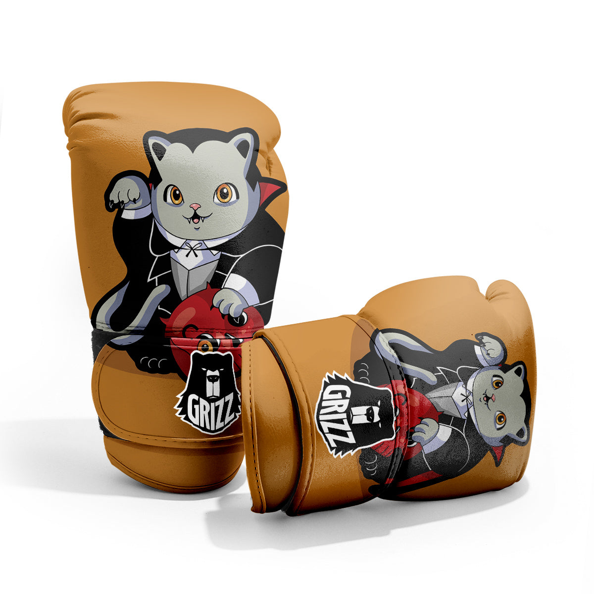 Dracula Cute Cat Print Pro Boxing Glove