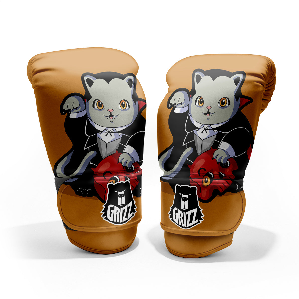 Dracula Cute Cat Print Pro Boxing Glove