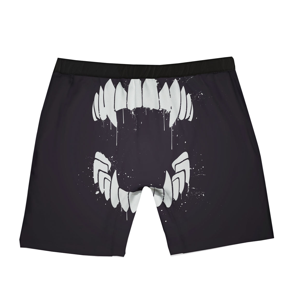 Dracula Fang Print Boxer Briefs-grizzshop