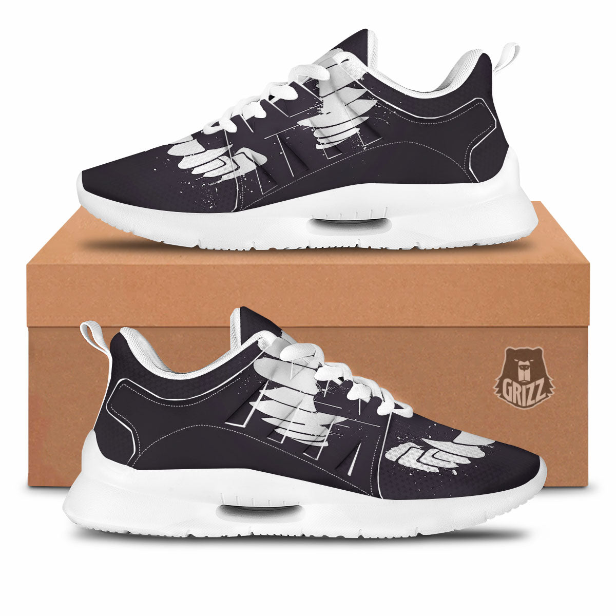 Dracula Fang Print Tennis Shoes-grizzshop