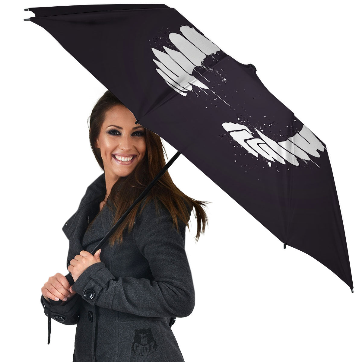 Dracula Fang Print Umbrella-grizzshop