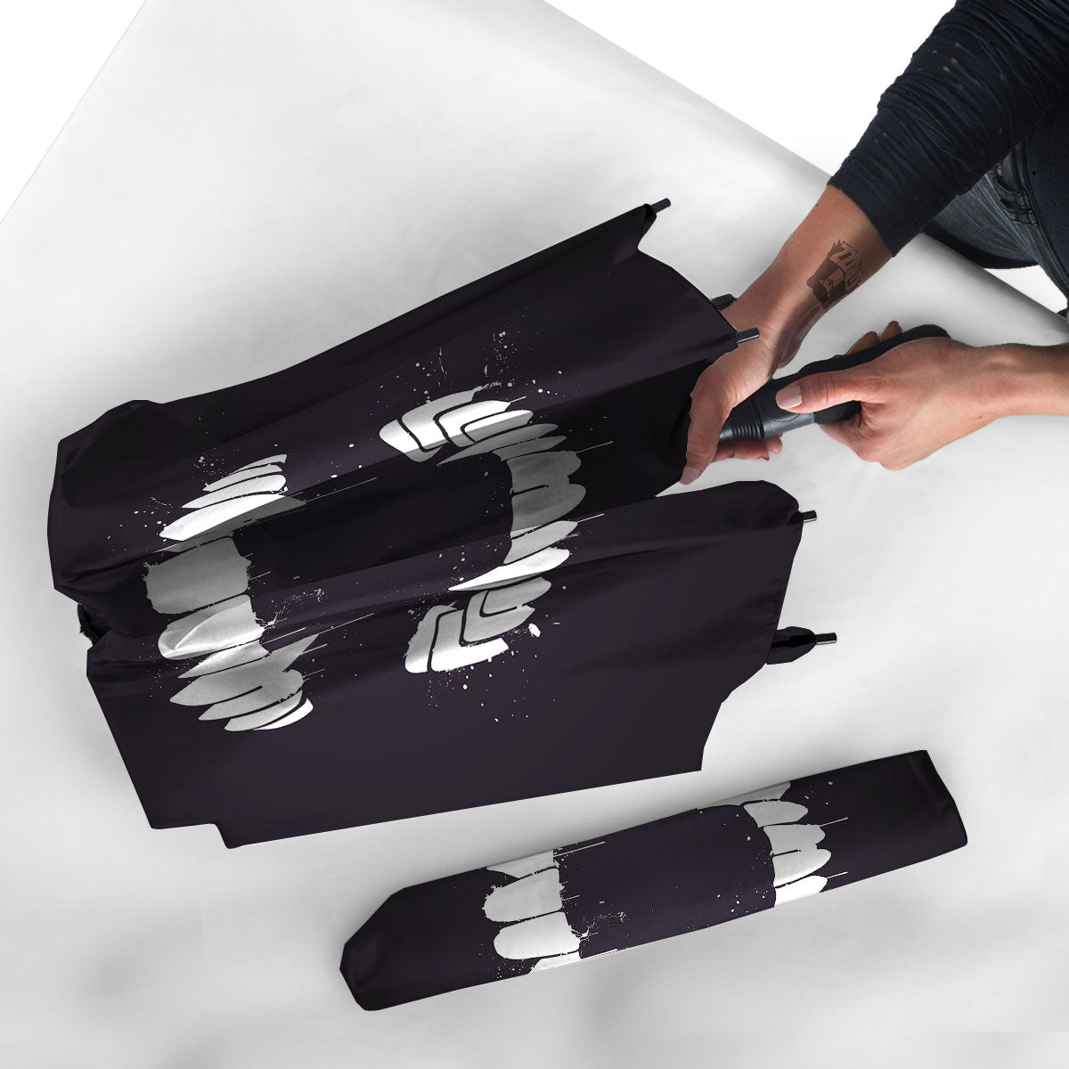 Dracula Fang Print Umbrella-grizzshop