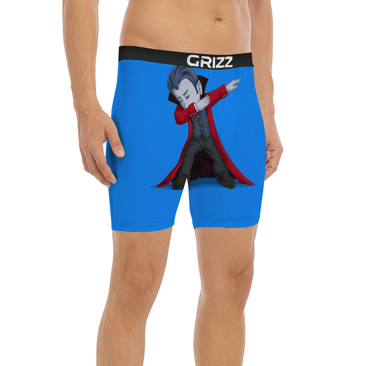 Dracula Vampire Dap Print Boxer Briefs-grizzshop