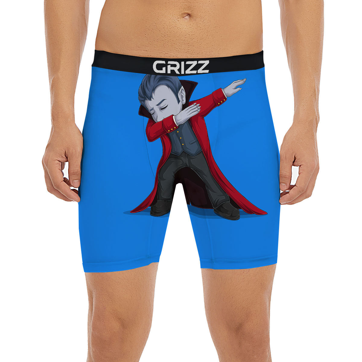 Dracula Vampire Dap Print Boxer Briefs-grizzshop