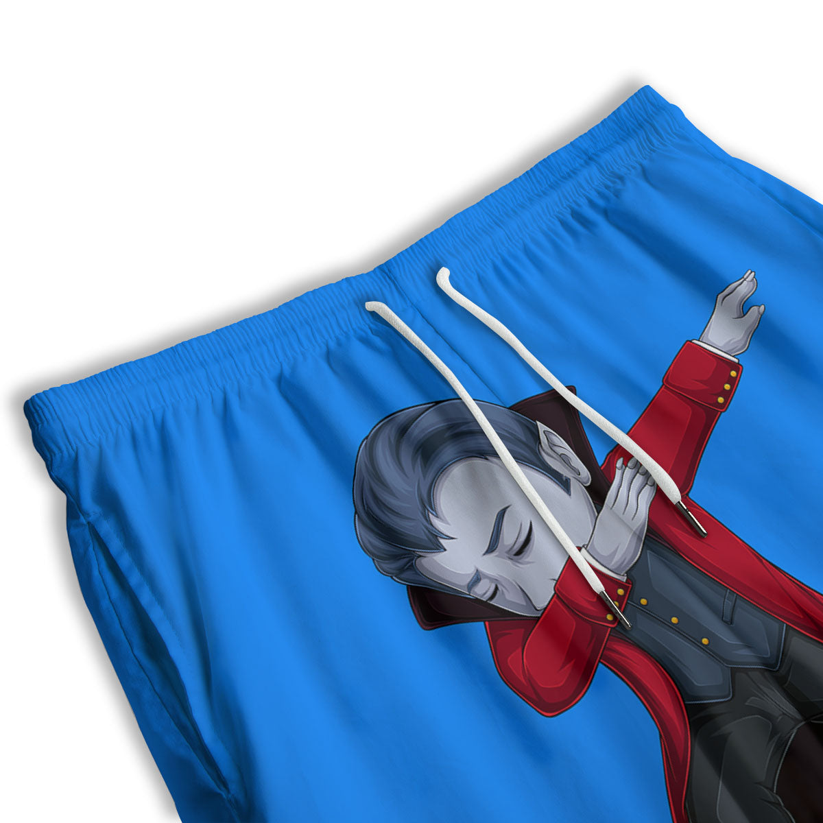 Dracula Vampire Dap Print Men's Athletic Shorts