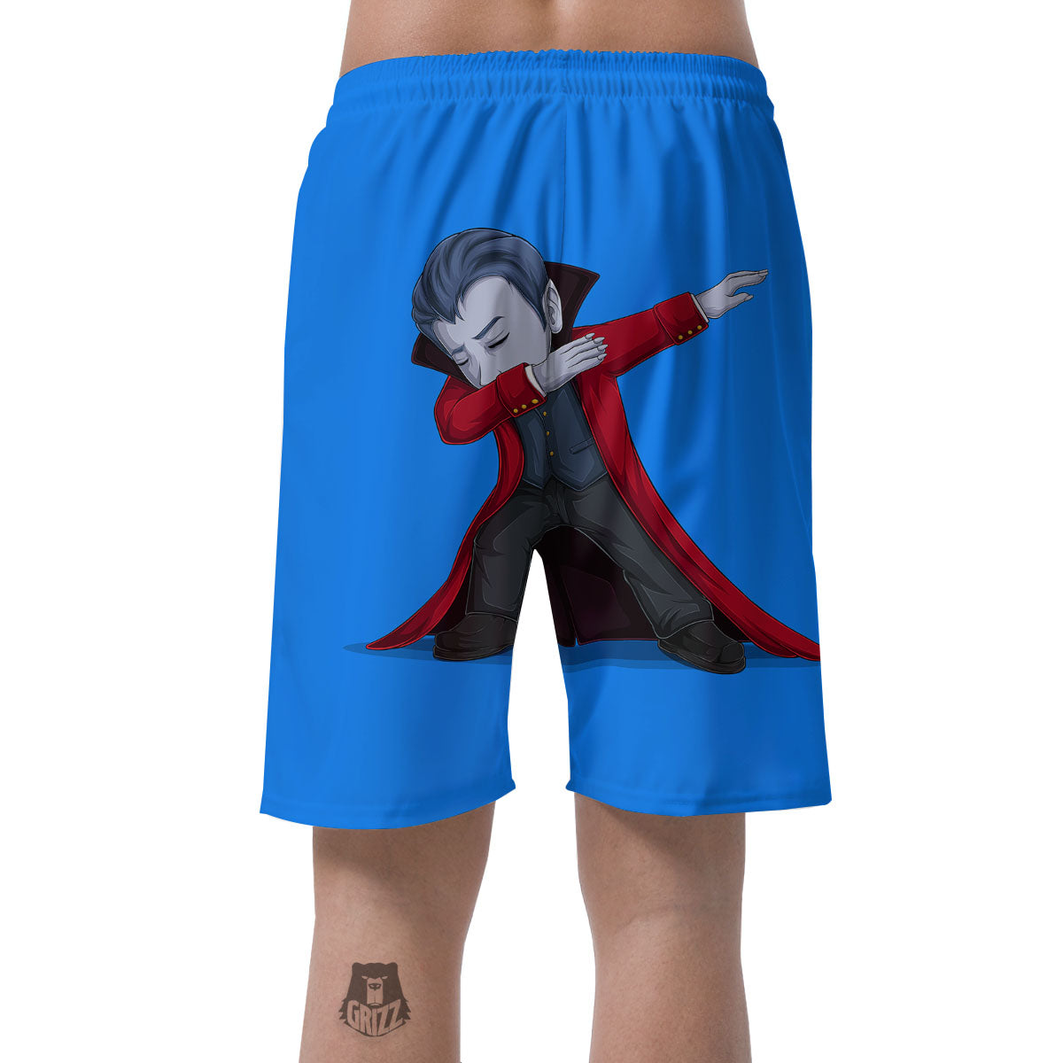 Dracula Vampire Dap Print Men's Shorts-grizzshop