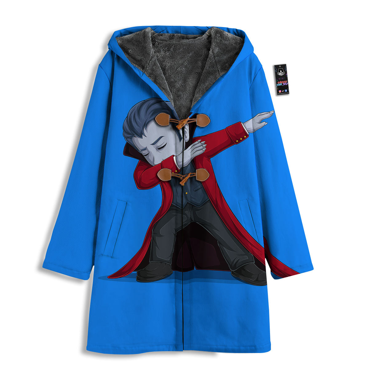 Dracula Vampire Dap Print Men's Windbreaker Jacket-grizzshop