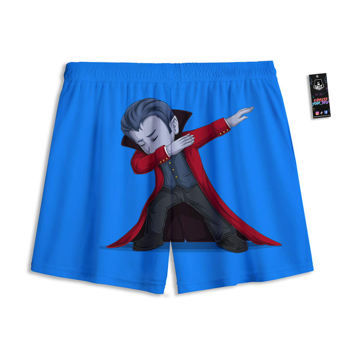 Flower Embroidery Orchid Print Pattern Mesh Shorts