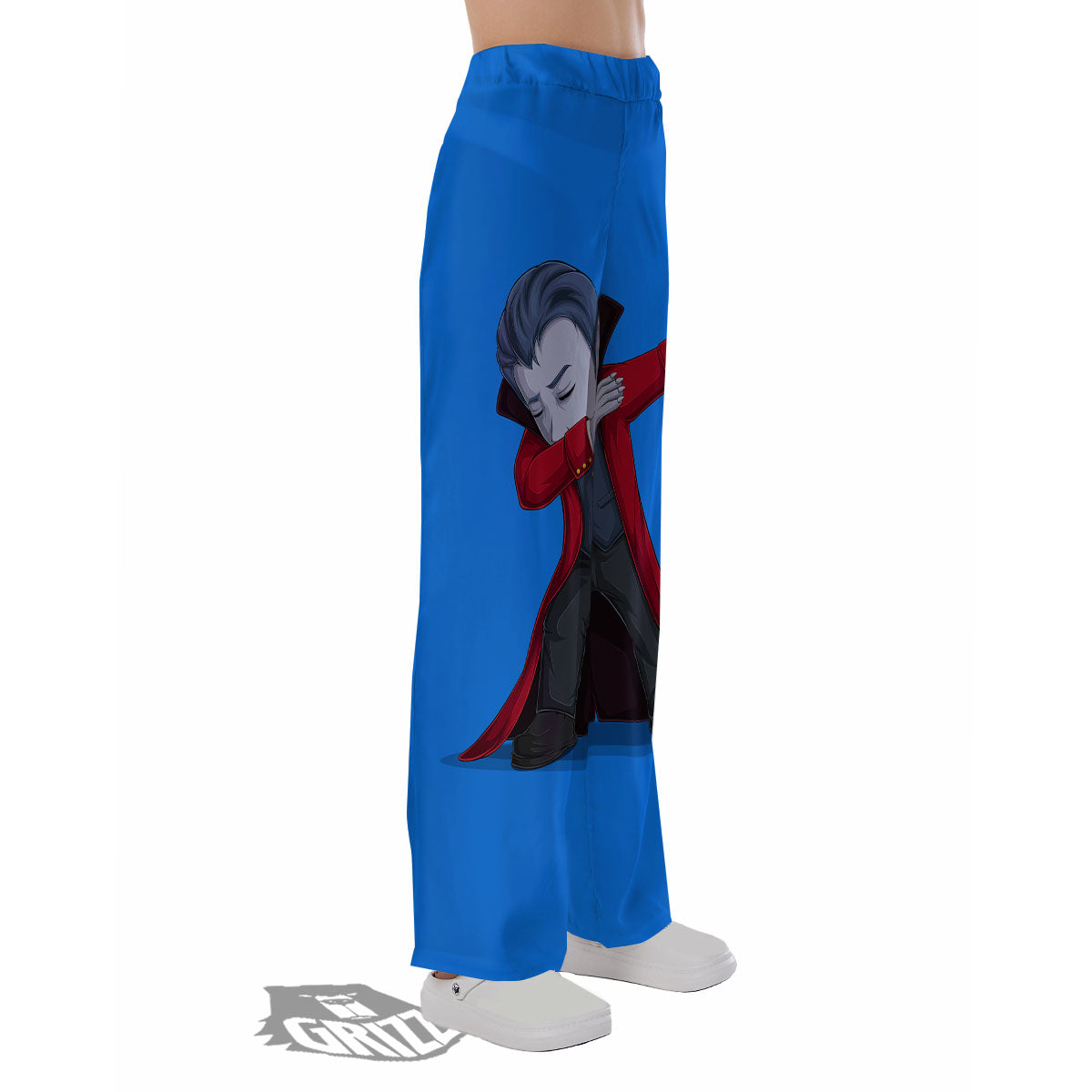 Dracula Vampire Dap Print Pajama Pants-grizzshop
