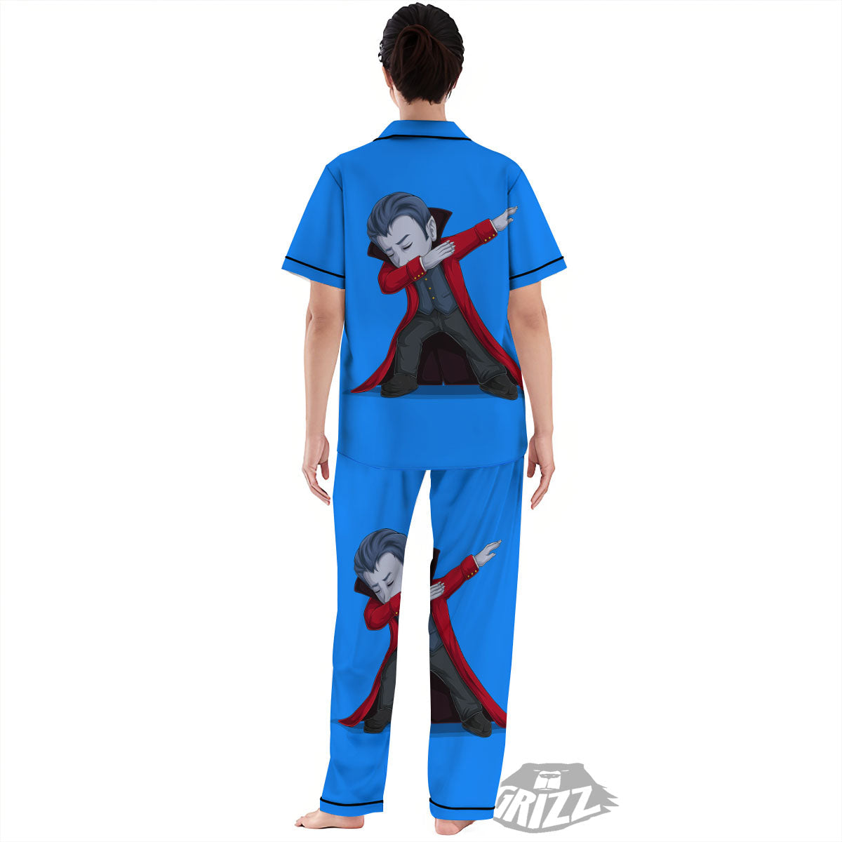 Dracula Vampire Dap Print Women's Pajamas Set-grizzshop