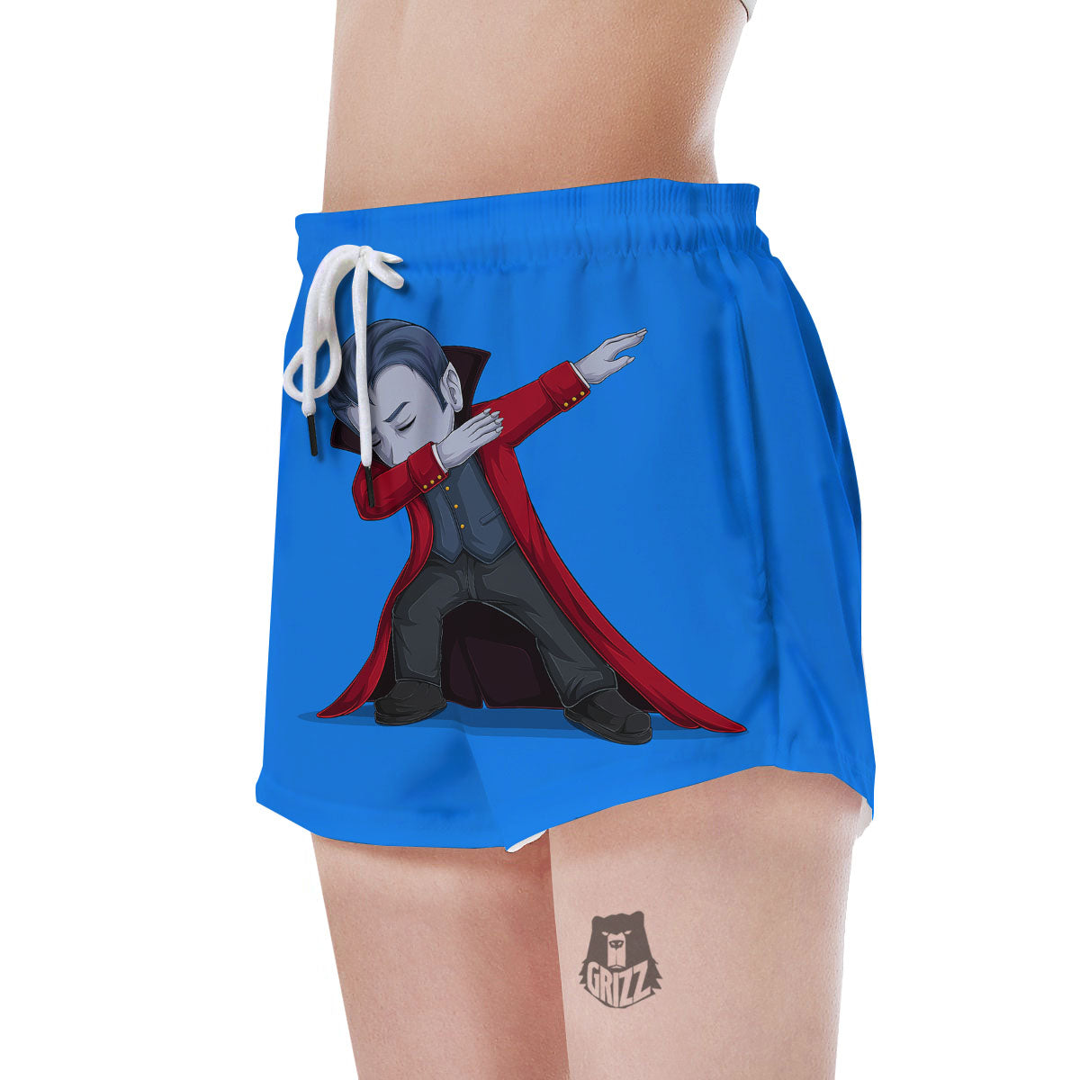 Dracula Vampire Dap Print Women's Shorts-grizzshop
