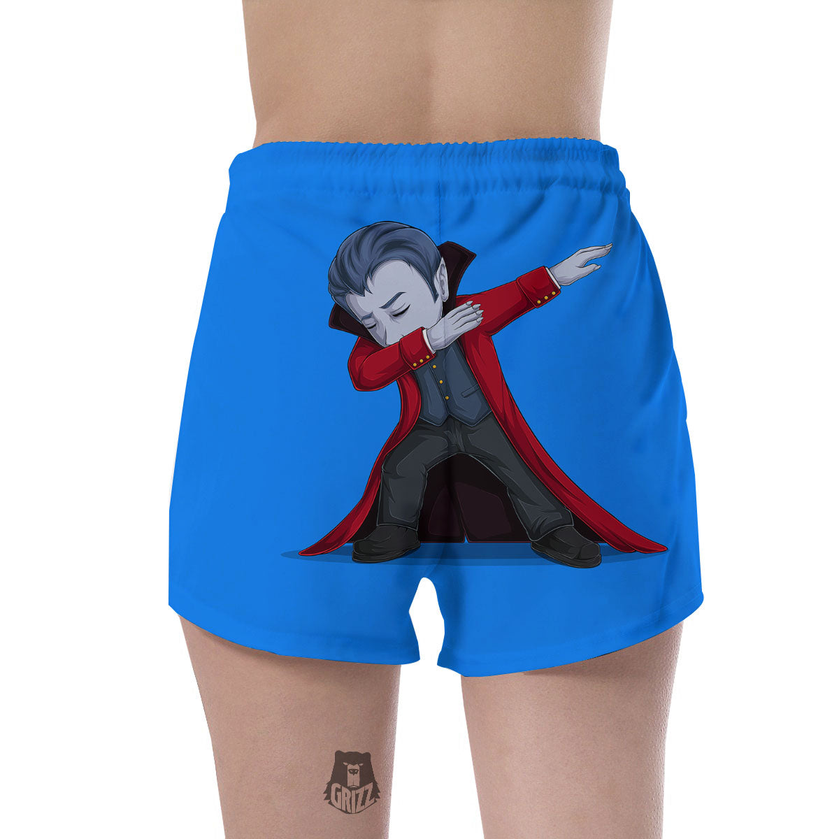 Dracula Vampire Dap Print Women's Shorts-grizzshop