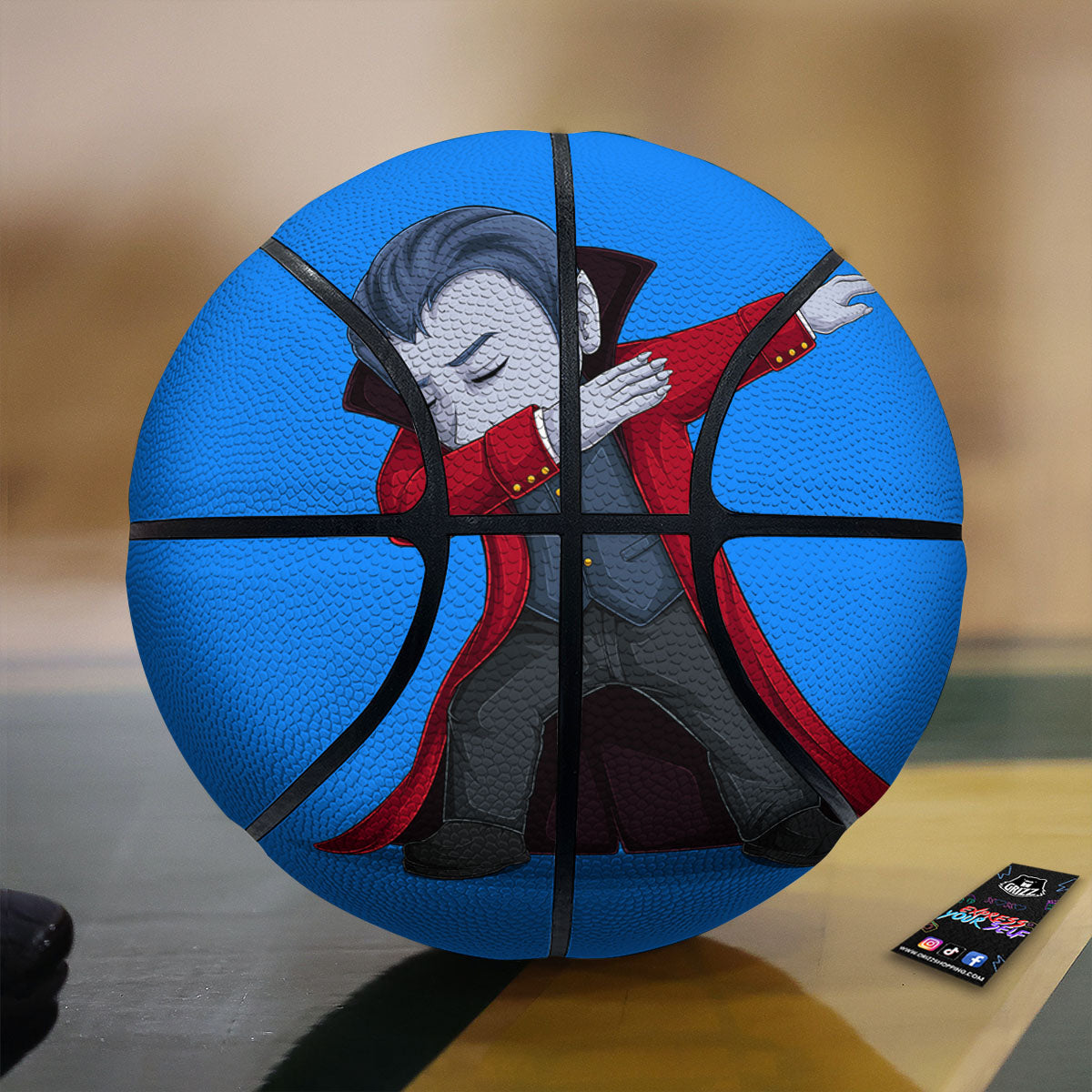 Dracula Vampire Dap Print Basketball