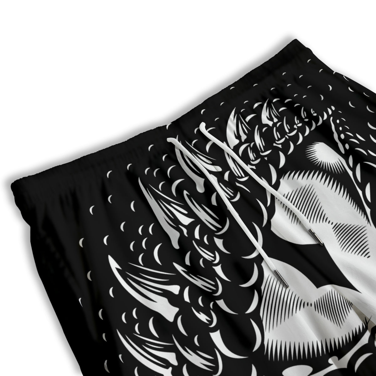 Dragon Eye Print Men's Athletic Shorts
